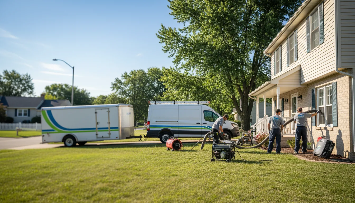 Flooded Basement Restoration And Cleanup With Repair in Dunlap, IL near me